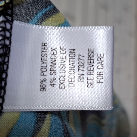 Apt. 9 Blue Troical Side Tie Sleeveless keyhole Detail Dress. Size Small NWOT - Picture 11 of 11